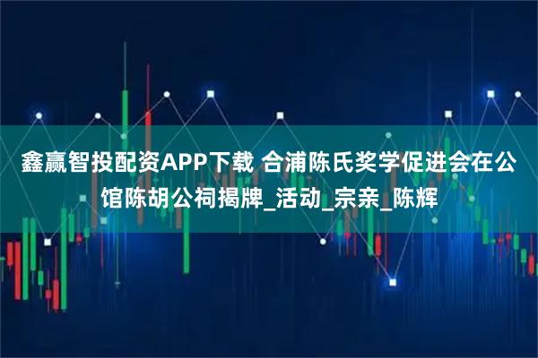 鑫赢智投配资APP下载 合浦陈氏奖学促进会在公馆陈胡公祠揭牌_活动_宗亲_陈辉